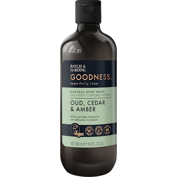 Duschgel Goodness Oud, Cedar & Amber Baylis & Harding