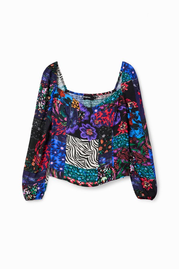 Desigual PATCHWORK CORSET BLOUSE