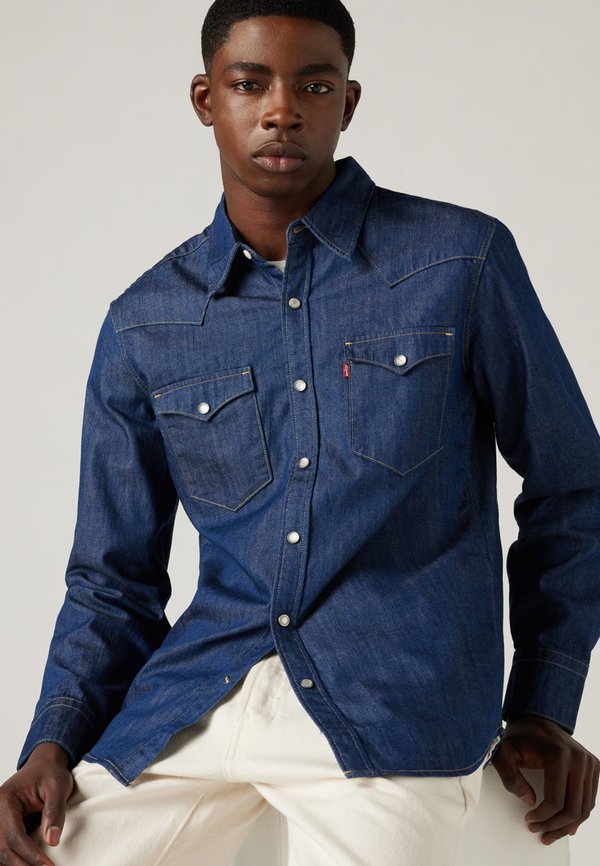 Levi's® BARSTOW WESTERN STANDARD - Shirt - dark blue denim