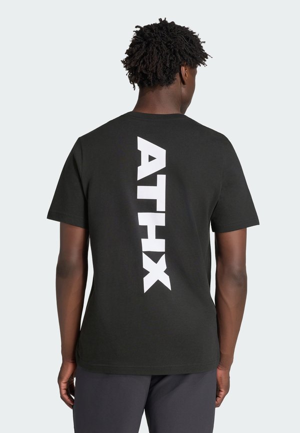 adidas Performance ATHX GRAPHIC T-SHIRT - Print T-shirt - black