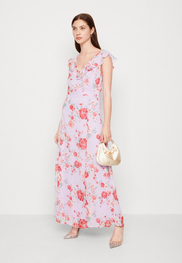 VILA VIRILLA V NECK FRILL ANKLE DRESS