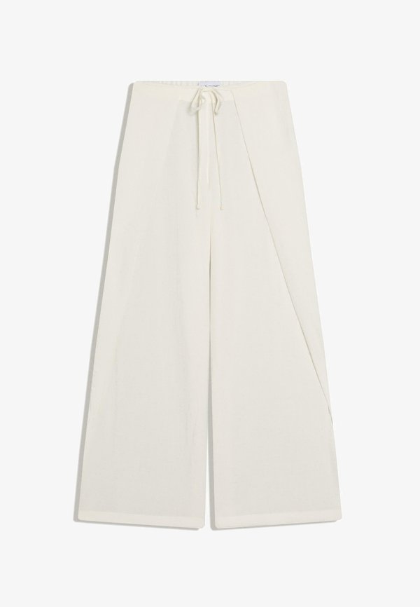 Bershka TROUSERS - Trousers - white