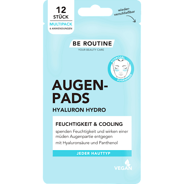 Augenpads Hydrogel Hyaluron Multipack (6 Paare) BE ROUTINE