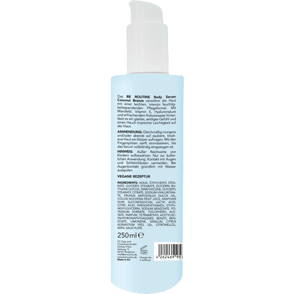 Körperlotion Body Serum Coconut Breeze BE ROUTINE