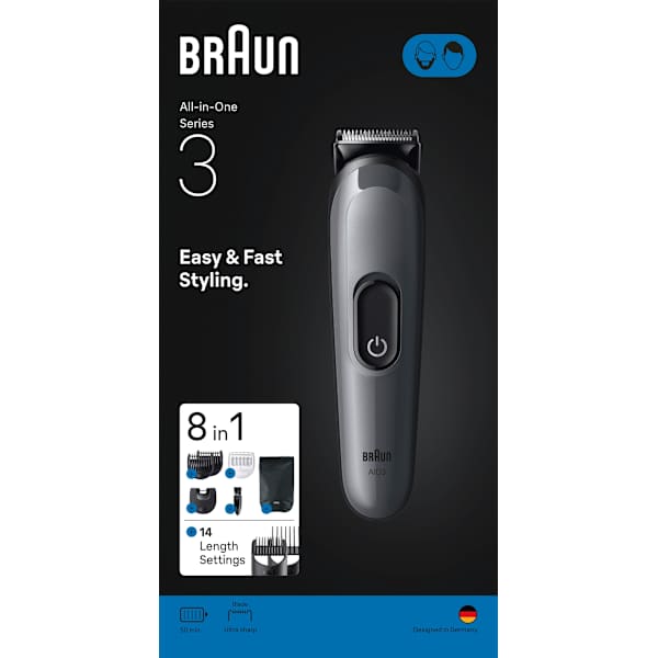 Barttrimmer & Haarschneider, Series 3 All-In-One Style Kit AIO3540 Braun