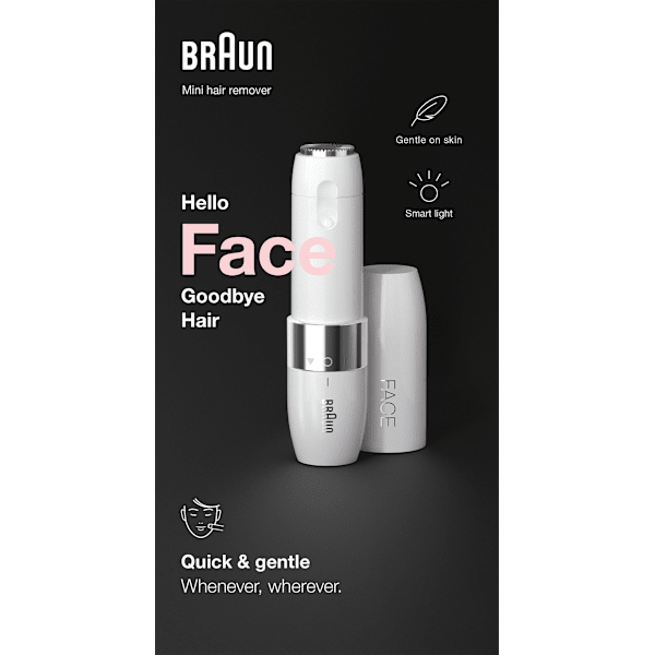 Gesichtshaarentferner, Mini Hair Remover FS1000 Braun