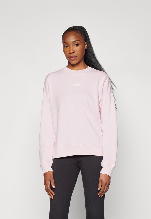 adidas Sportswear ESSENTIALS LINEAR  - Sweatshirt - clear pink/white