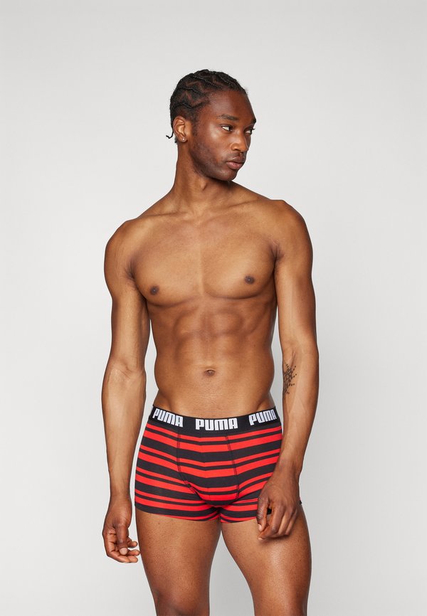 Puma MEN EVERYDAY HERITAGE STRIPE 2 PACK - Trunks - red/black
