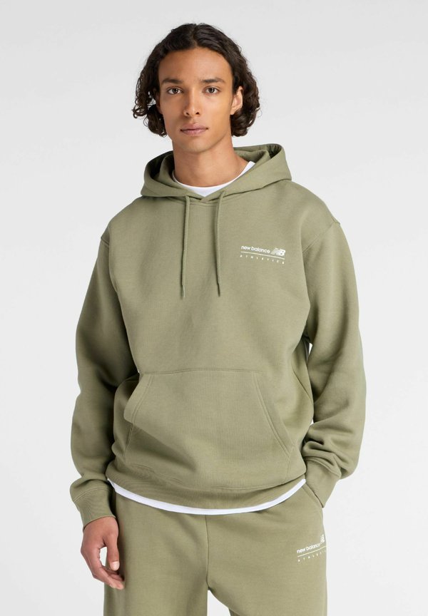 New Balance GRAPHIC - Hoodie - dark olivine