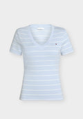 Tommy Hilfiger CODY  - Basic T-shirt - breezy blue / ecru