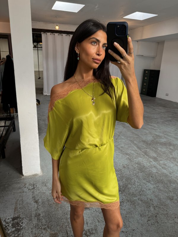 Never Fully Dressed OLIVE MINI DRESS