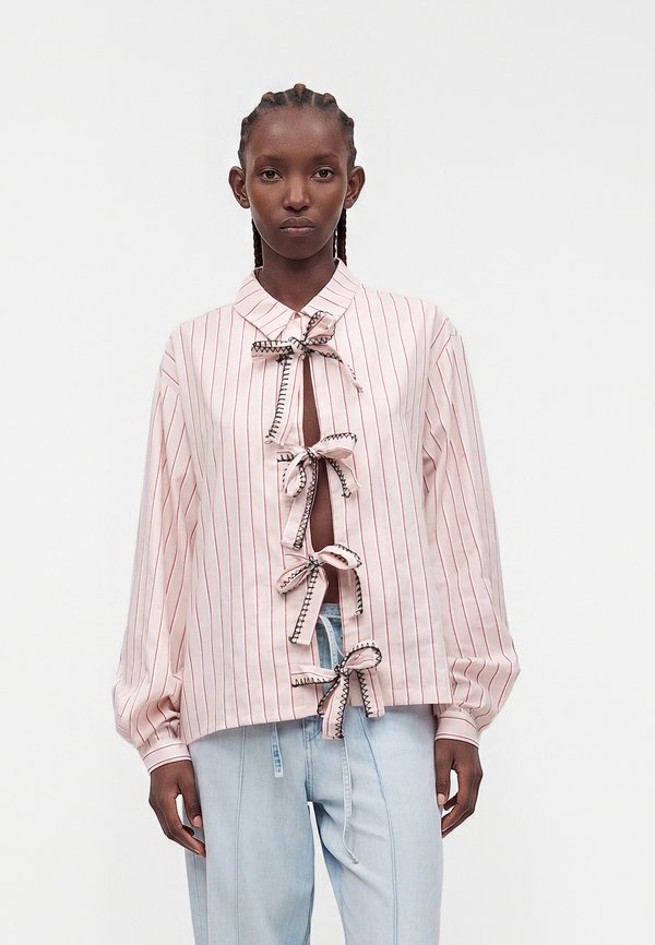 Sister Jane HENRIK STRIPE BOW SHIRT UNISEX