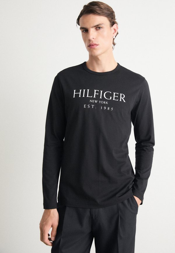 Tommy Hilfiger BIG TEE - Long sleeved top - black