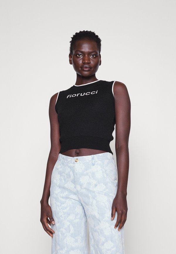 Fiorucci MERINO SLEEVELESS LOGO CROP