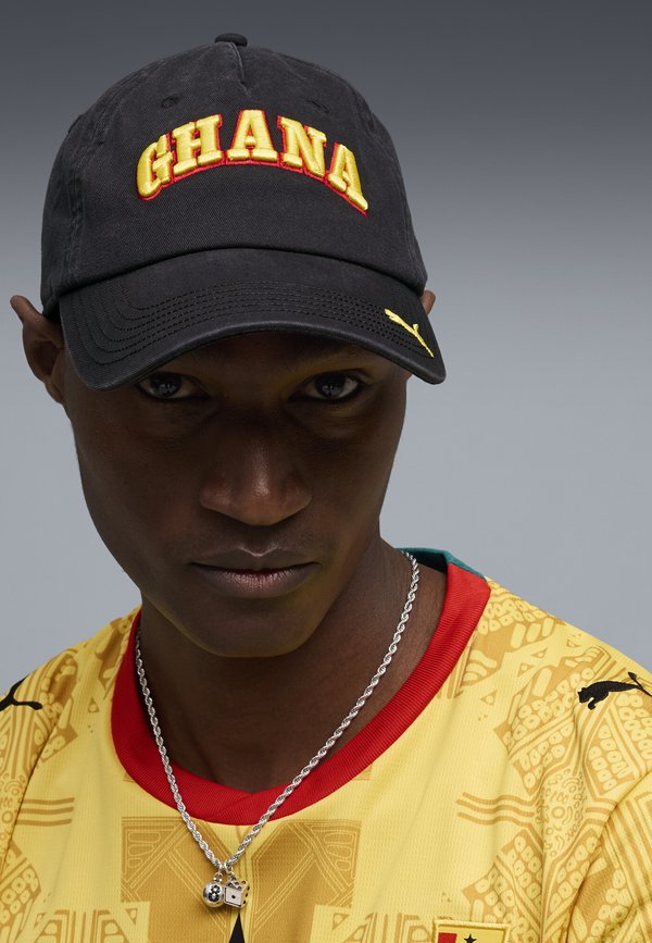 Puma GHANA FTBLCULTURE CAP UNISEX - Cap - black-pelé yellow