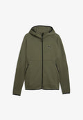Puma PUMATECH ELEVATED SLIM KAPUZENJACKE - Zip-up sweatshirt - moss veil