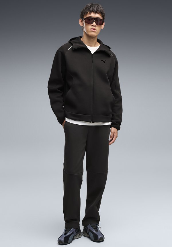 Puma PUMATECH RELAXED FULL ZIP HOODIE DK - Zip-up sweatshirt - puma black