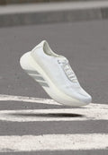 adidas Performance HYPERBOOST EDGE - Road running shoes - footwear white/silver-coloured metallic/metallic