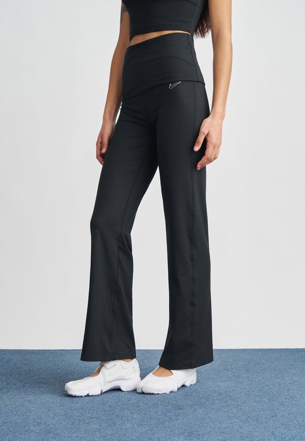 Nike Sportswear FLARED PANT - Tracksuit bottoms - black