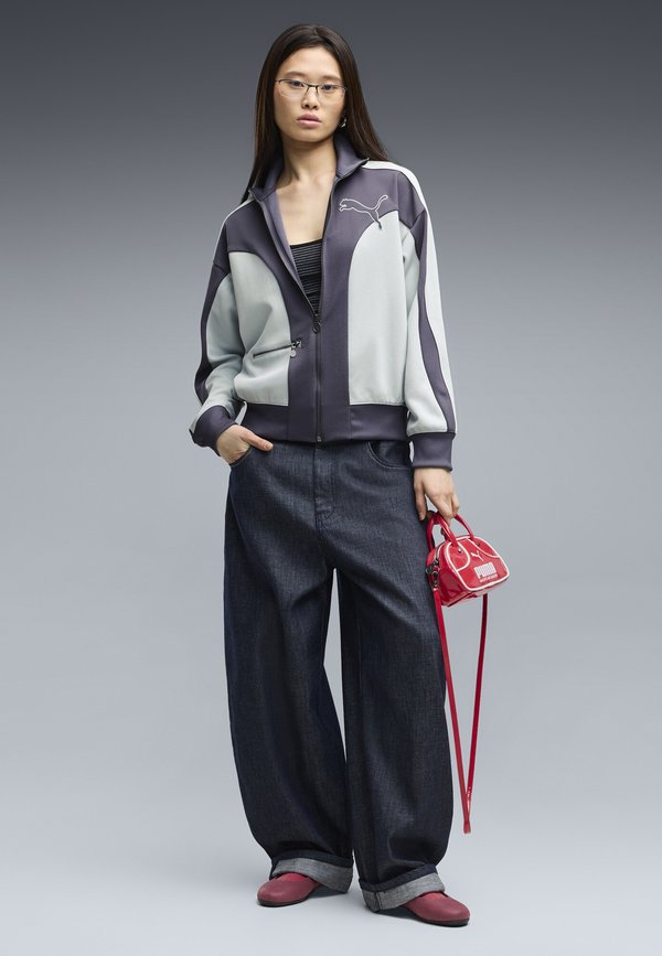 Puma T7 RELAXED LOVE OF THE CAT TRACK JACKET - Bomber Jacket - inky depths