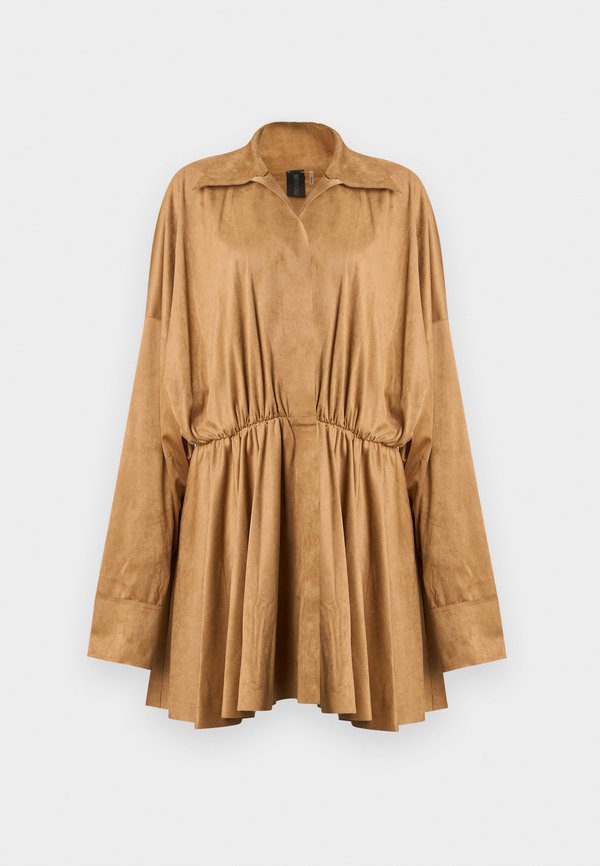 Norma Kamali SUPER OVERSIZED FLARED MINI DRESS