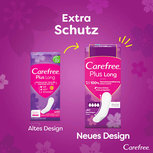 Slipeinlage Plus Long ohne Duft Carefree