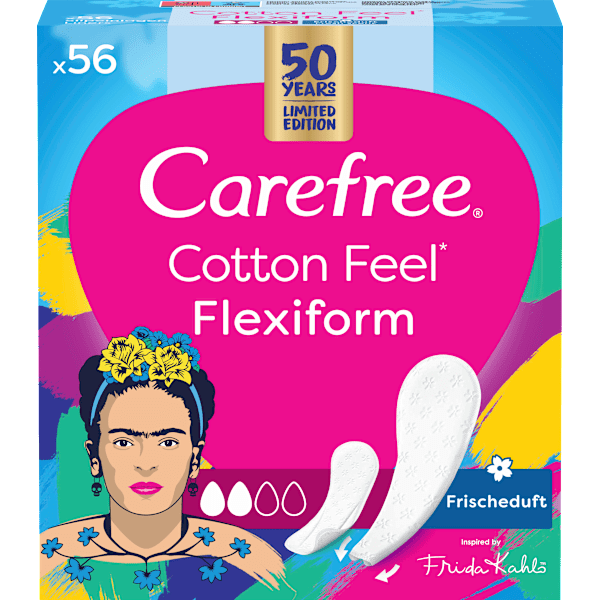 Slipeinlagen Cotton Feel Flexiform mit Frischeduft Carefree