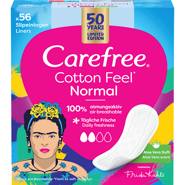 Slipeinlagen Cotton Feel Normal mit Aloe Vera Duft Carefree