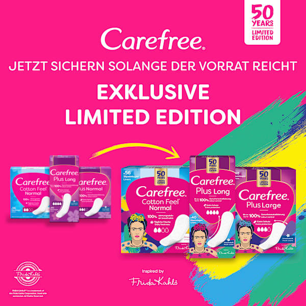 Slipeinlagen Cotton Feel Normal mit Aloe Vera Duft Carefree