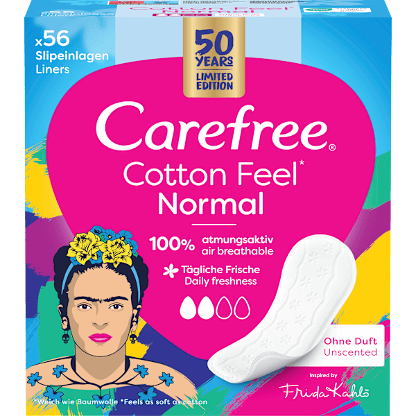 Slipeinlagen Cotton Feel Normal ohne Duft Carefree