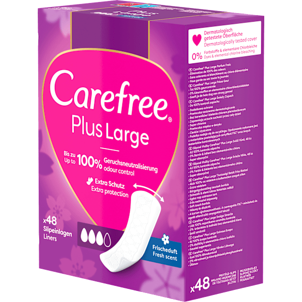 Slipeinlagen Plus Large mit Frischeduft Carefree