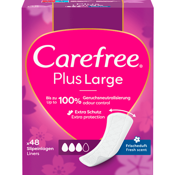 Slipeinlagen Plus Large mit Frischeduft Carefree