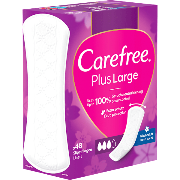 Slipeinlagen Plus Large mit Frischeduft Carefree