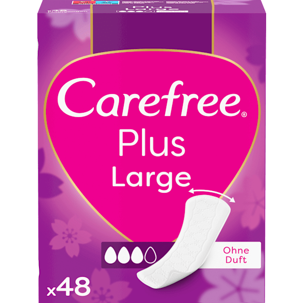 Slipeinlagen Plus Large ohne Duft Carefree