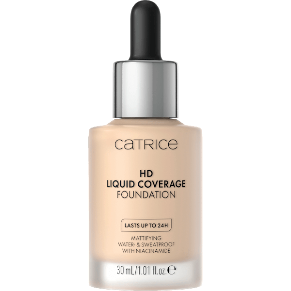 Foundation Liquid HD Coverage Waterproof 10 Light Beige CATRICE