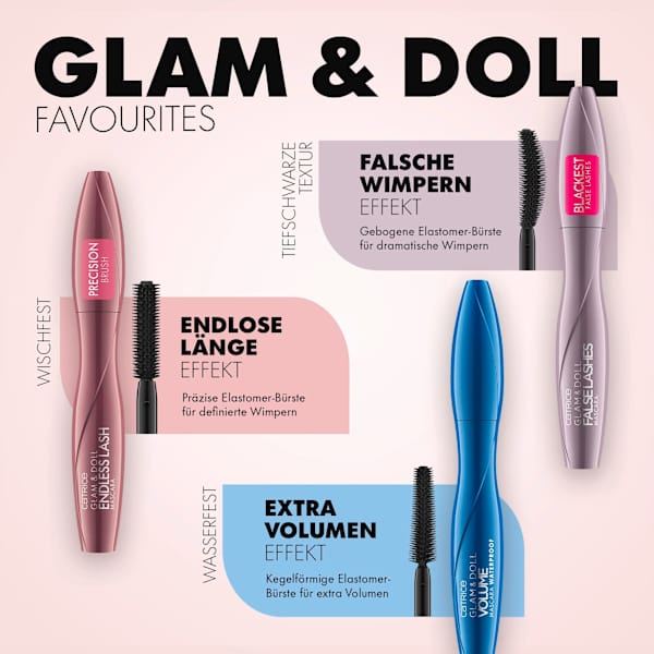 Mascara Glam & Doll False Lashes 010 Black CATRICE