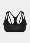 adidas Performance OPTIME WORKOUT STRAPPY LIGHT SUPPORT BRA - Light support sports bra - black