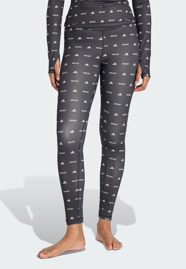 adidas Sportswear LEGGING - Leggings - black/clear brown