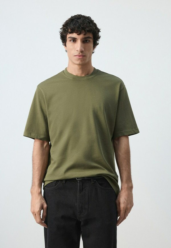Mango Basic T-shirt - vert foncé