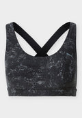 Puma BRA MID - Medium support sports bra - black