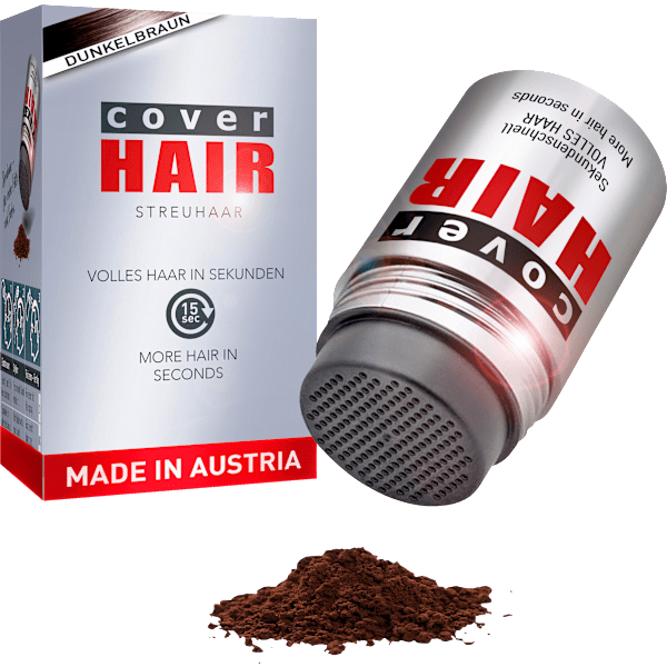 Streuhaar Haarverdichter Dunkelbraun Cover Hair