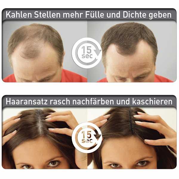 Streuhaar Haarverdichter Mittelbraun Cover Hair