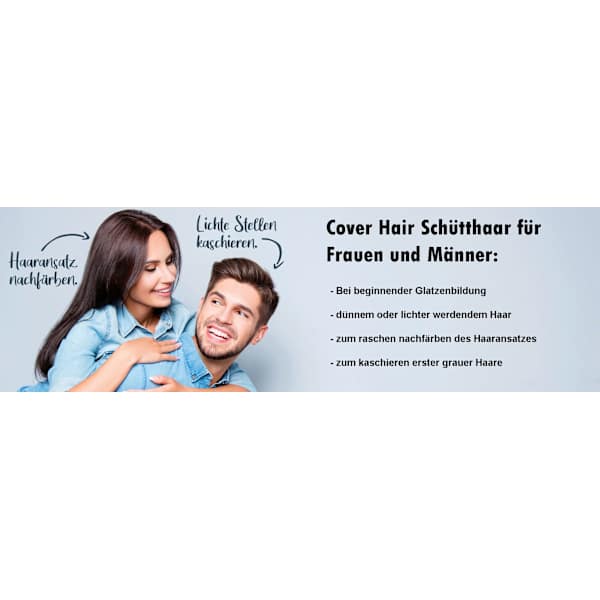 Streuhaar Haarverdichter Mittelbraun Cover Hair
