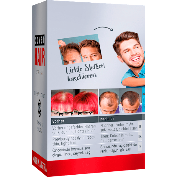 Streuhaar Haarverdichter Mittelbraun Cover Hair