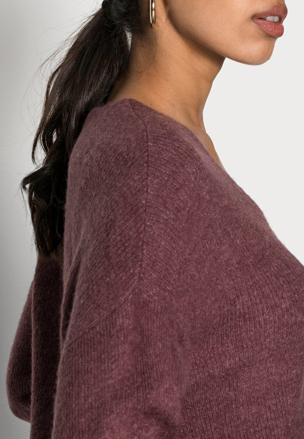 Vero Moda VMCREWLEFILE LS V-NECK BLOUSE NOOS