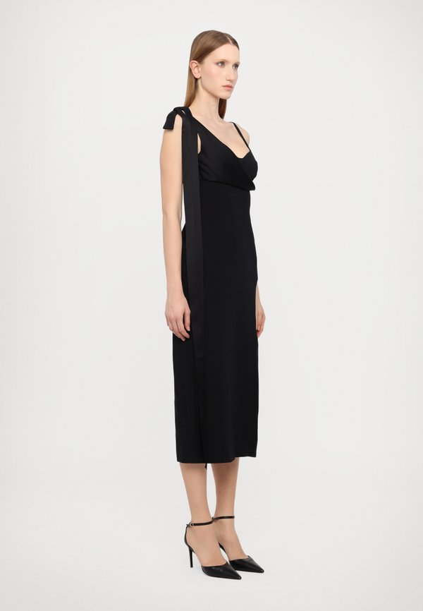 David Koma BOW DETAIL OPEN LEG DRESS