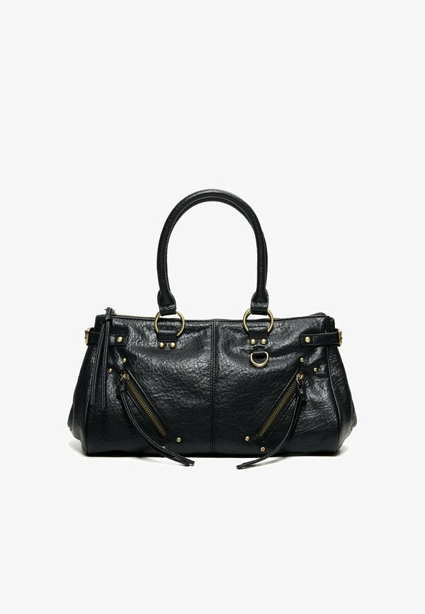 Bershka ZIP BAG 00478184 - Handbag - black