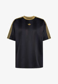 adidas Originals JACQUARD JERSEY - Print T-shirt - black   dark football gold