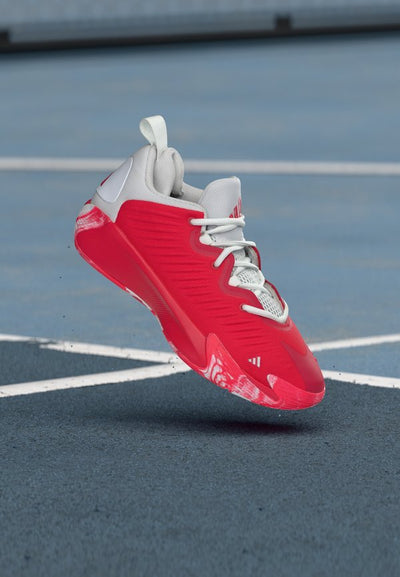 adidas Performance INITIATION UNISEX - Basketball shoes - pure ruby/footwear white/lucid red