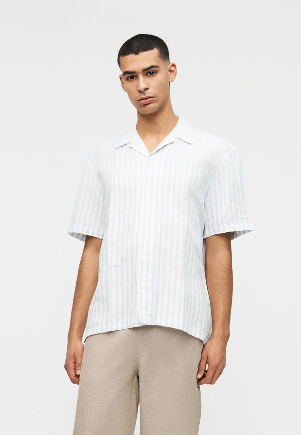 Selected Short sleeved linen blend